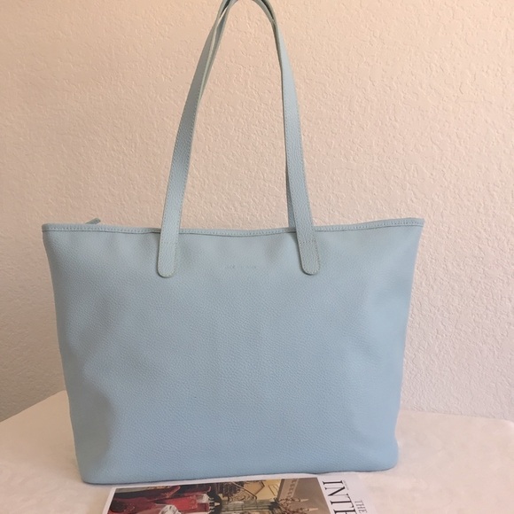 Jack George large blue leather tote - Picture 2 of 12